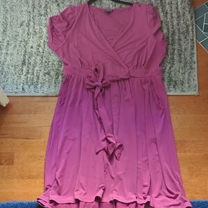 Purple Wrap Dress